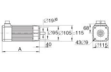 INA伺服電機 MOT-HDY115-C6-88S, 