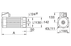 INA伺服電機 MOT-HDY142-C6-88S, 