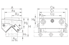 INA適配器 AVL19069, 直線滾子軸承，用螺栓從側(cè)面安裝