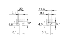 INA直線執行器 MLFI140-3ZR, 內導向滑塊，帶三個齒形帶