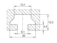 INA直線執(zhí)行器 MKUVE20-KGT20, 帶有四排球的滑塊