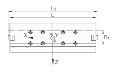 INA直線執行器 MKUVE20-B-ZR, 帶有四排球的滑塊