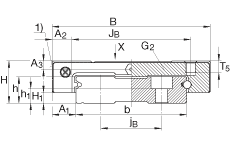 INA滑塊 KWEM15-WC, 寬短系列滑塊，耐腐蝕，兩排