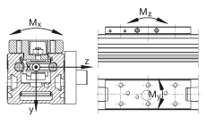 INA直線執(zhí)行器 MLFI20-ZR, 內(nèi)導(dǎo)向滑塊