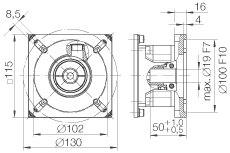 INA直線執(zhí)行器 MLF52155-ZR-GtrI/4, 整體行星齒輪箱
