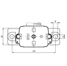 FAG直立式軸承座 S3048-H-N-FZ-AL-L + 23048-K-MB, 剖分，用于帶錐孔和緊定套的調心滾子軸承，毛氈密封，脂潤滑