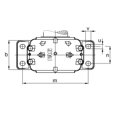 FAG直立式軸承座 SD3164-H-TS-AF-L + 23164-K-MB, 剖分，用于帶錐孔和緊定套的調(diào)心滾子軸承，迷宮密封，脂潤(rùn)滑