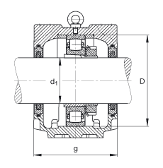 FAG直立式軸承座 SNV215-L + 20224-K-MB-C3 + H3024X404 + FSV524X404, 根據 DIN 736/DIN737 標準的主要尺寸，剖分，帶錐孔和緊定套的調心滾子軸承，毛氈密封，脂和油潤滑