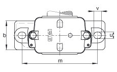 FAG直立式軸承座 S3026-H-N-FZ-AB-L + 23026-E1-K-TVPB, 剖分，用于帶錐孔和緊定套的調心滾子軸承，毛氈密封，脂潤滑