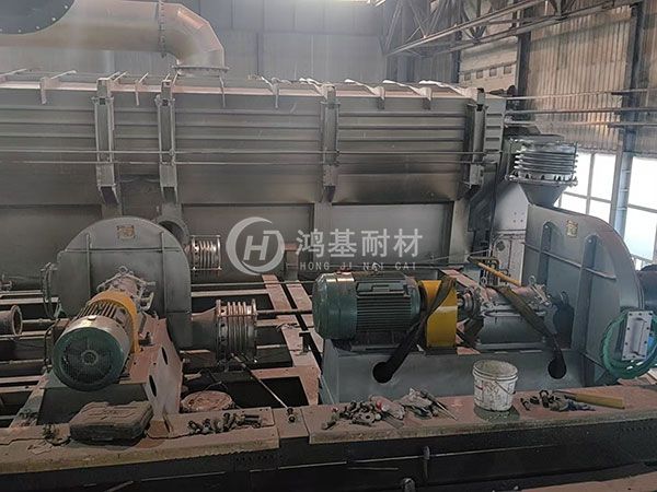 45噸雙室熔鋁爐爐門改造